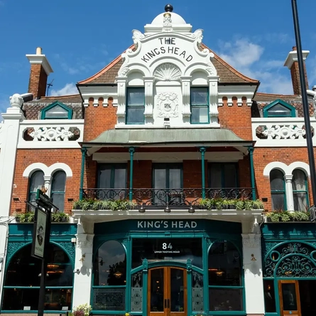 External view of a pub entrance