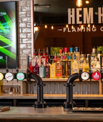 The interior bar area at the Hem Heath.