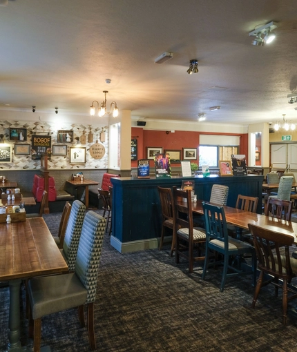 interior restaurant and seating area