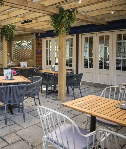 Exterior beer garden