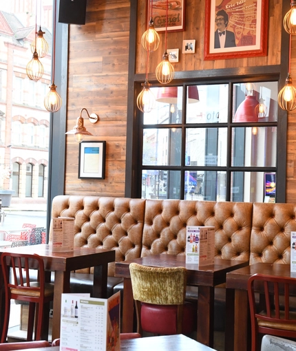 interior restaurant with seating area