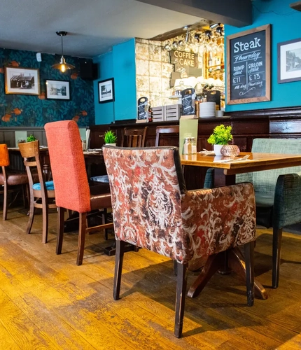 interior restaurant and seating area