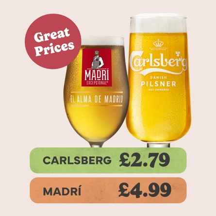 A banner promoting pricing deals at Greene King Value venues.