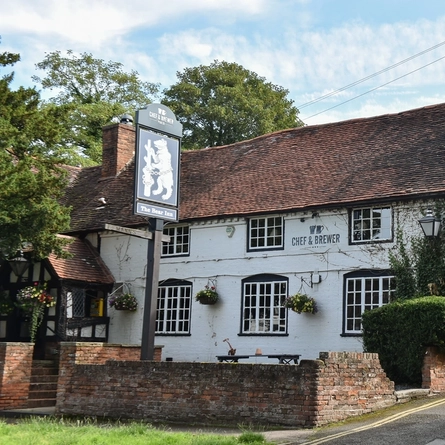 The exterior of The Bear Inn.