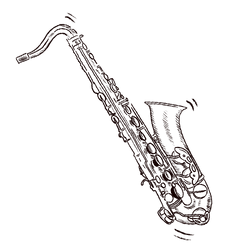 An illustration of a saxophone.
