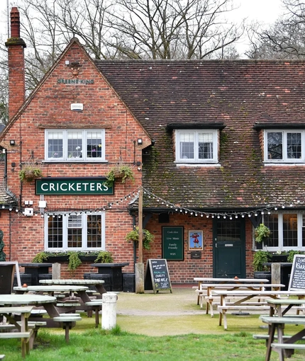 exterior venue with beer garden
