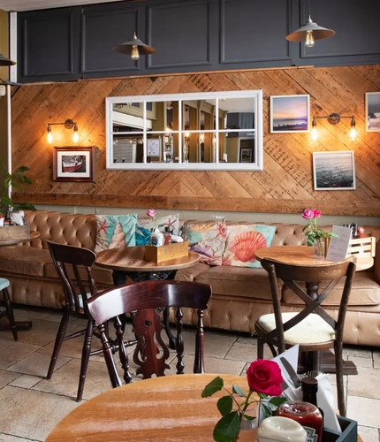 interior restaurant and seating area