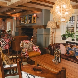 The restaurant at the Crown.
