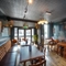 Interior seating area in a pub restaurant