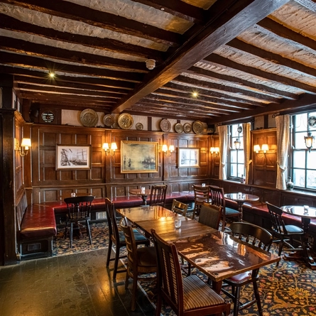 interior restaurant and seating area