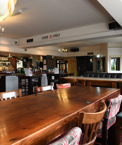 Restaurant area in a pub