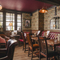 The interior restaurant and seating area at the Three Tuns.