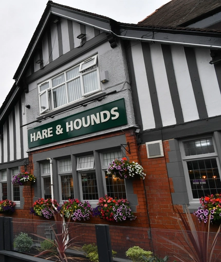 exterior shot of a pub
