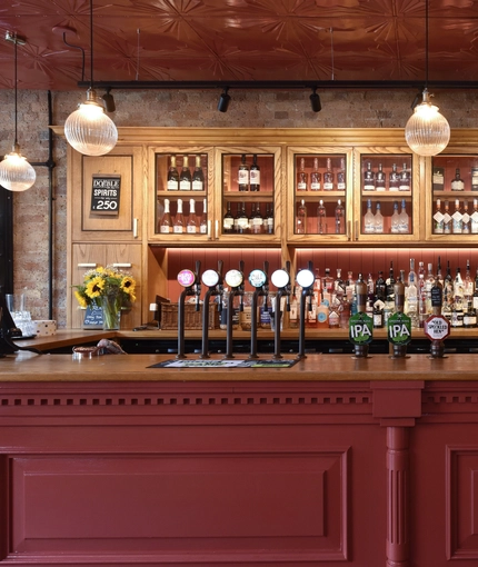 Bar area in a pub