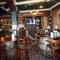 Interior seating area in a pub restaurant