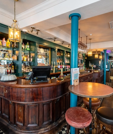 Bar area in a pub