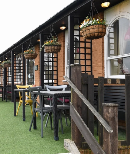 exterior beer garden