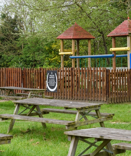 Play area outside of a pub