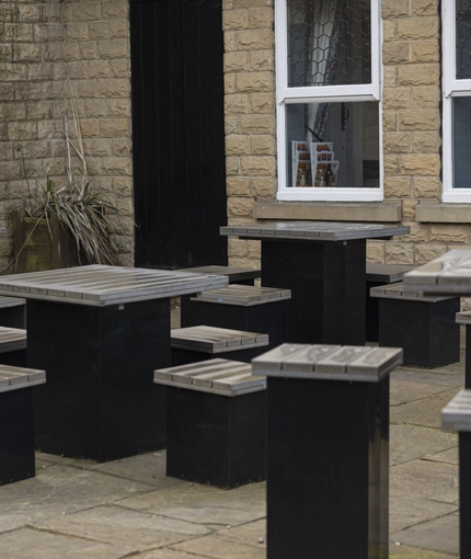 exterior beer garden