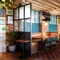The restaurant area of The Grain and Hop Store.