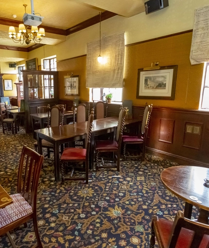 interior restaurant and seating area