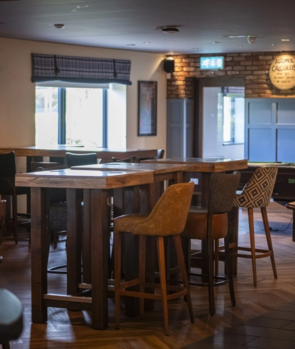 Restaurant area in a pub