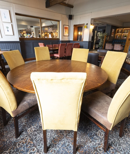 Restaurant area in a pub