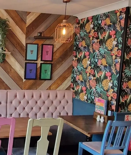 Seating  area in a pub restaurant