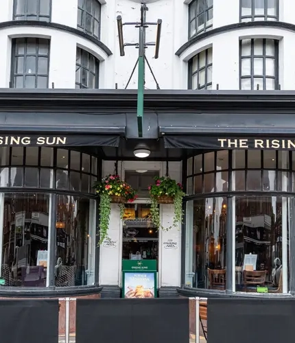 The exterior of The Rising Sun