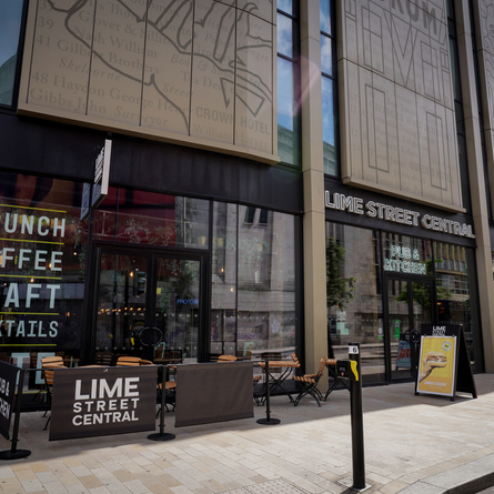 External Facade with outdoor seating