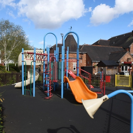 Exterior play area of a pub.