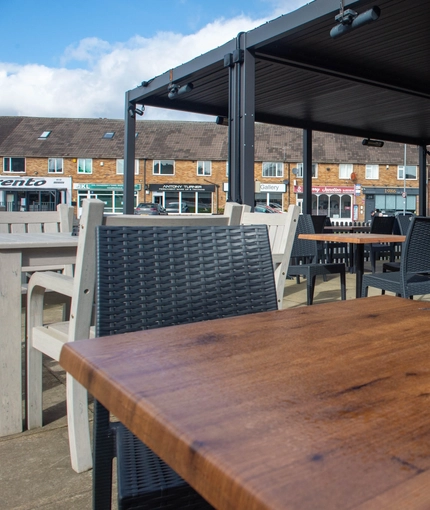 exterior beer garden