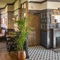 The interior restaurant seating area with feature fireplace at The Crown & Horseshoes.