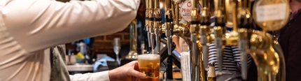 Metro - The Granta (Cambridge) - Bartender pouring a pint