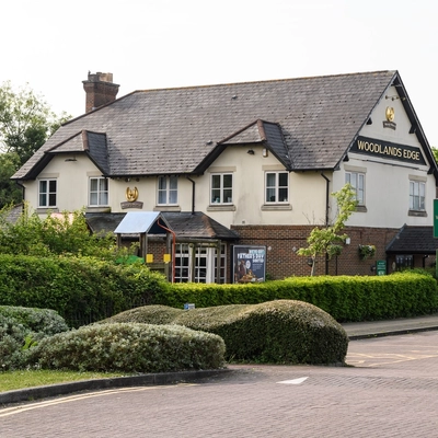 Exterior facade of a pub.