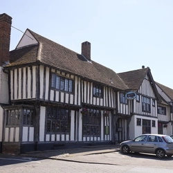 The outside of the Bull Hotel.