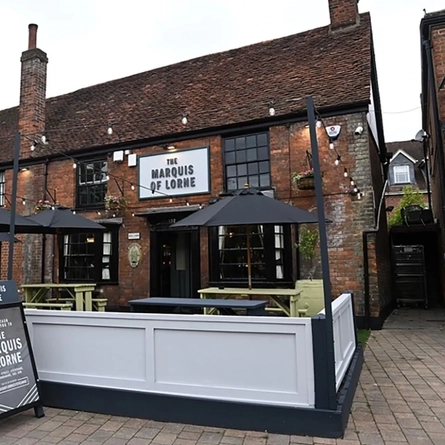 The exterior facade of a Nest venue 'the Marquis Of  Lorne.'
