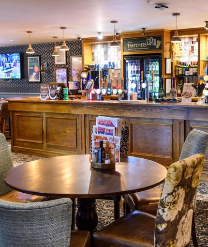 interior seating area of the pub