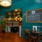 Interior of the pub in the seating area.