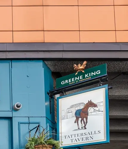 External view of a pub entrance