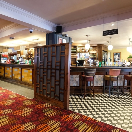 interior of the bar
