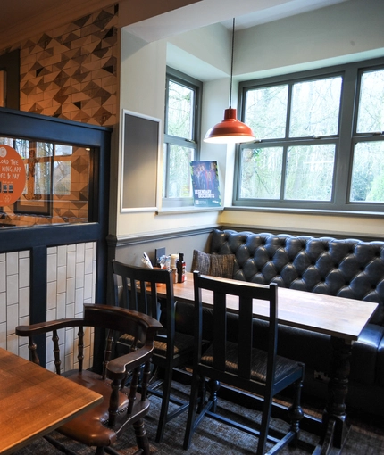 interior restaurant with seating area