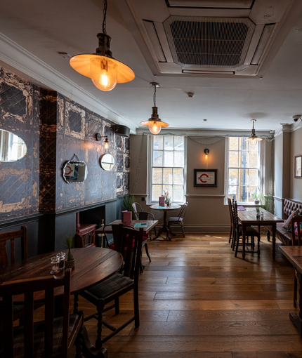 Interior seating area