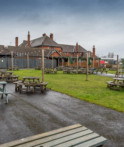 exterior beer garden