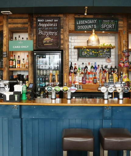 interior bar area of the pub
