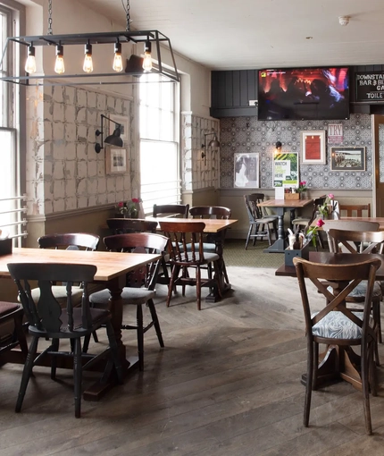 interior restaurant and seating area