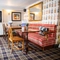 Internal seating area in a pub