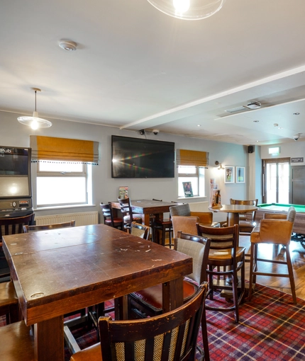 interior restaurant and seating area