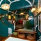 Interior of the pub in the seating area.