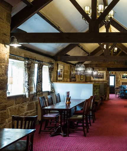 interior restaurant and seating area